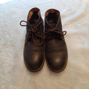 Johnston & Murphy gray black men's leather casual lace shoe 8